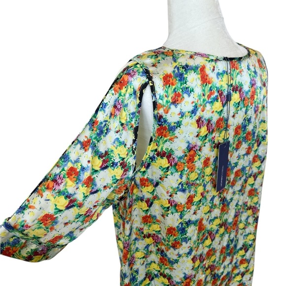 Rebecca Minkoff Sade Floral Print Silk Blouse - Picture 6 of 11